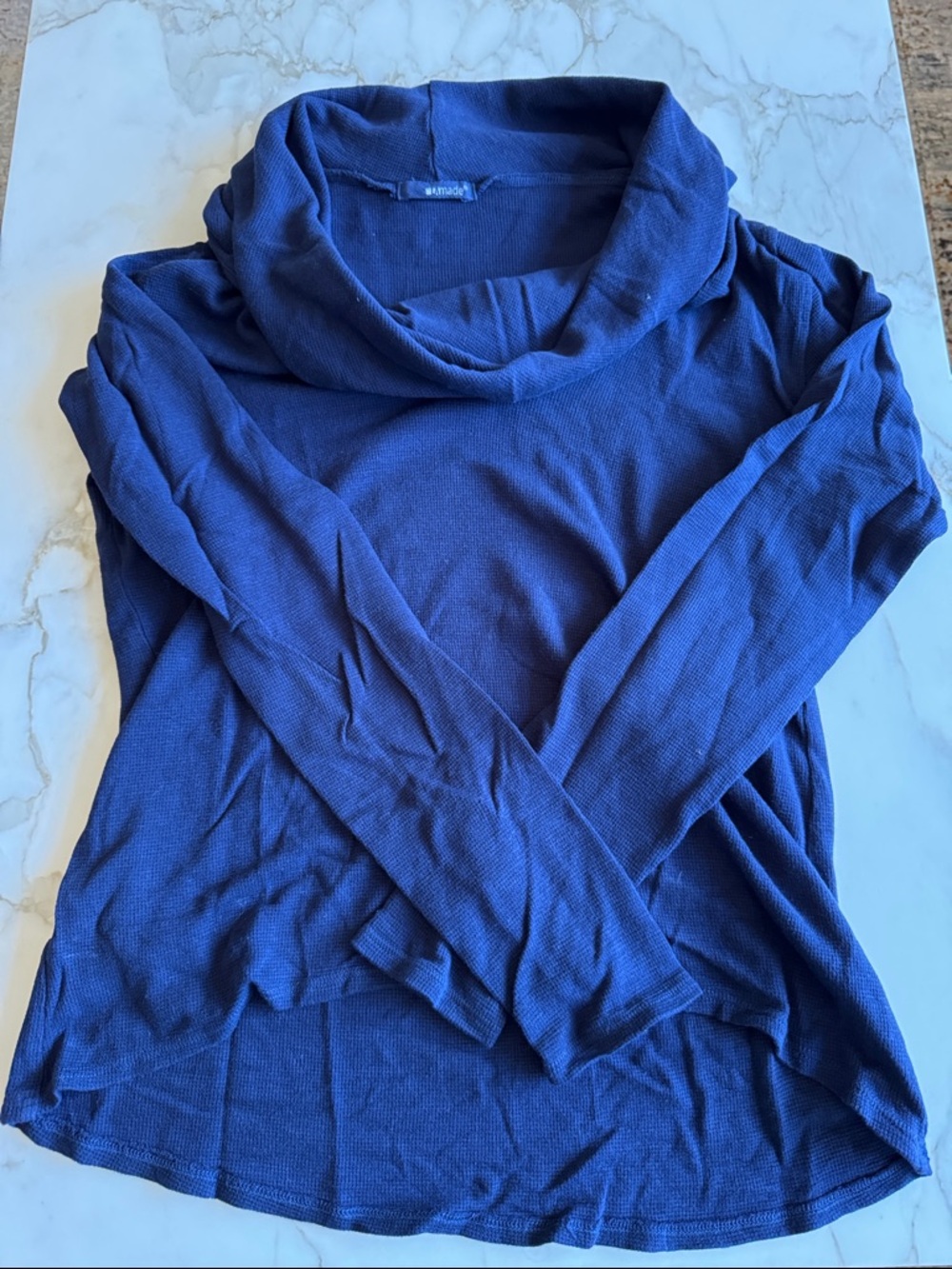 LAmade Navy Cowl Neck Women's Sweater